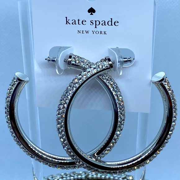 kate spade Jewelry - NWT Kate Spade Razzle Dazzle Hoops
